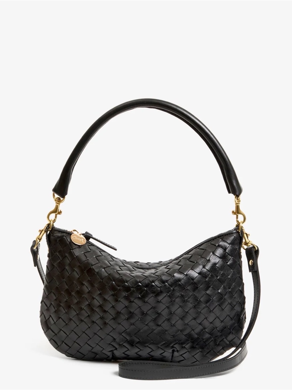 Clare V Petit Moyen - Black Diagonal Woven $425 NWT